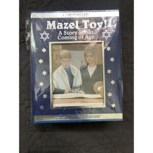RARE Mudpie MAZEL TOV Photo Keepsake Box Treasury Edition Bar Mitzvah Gift Kids